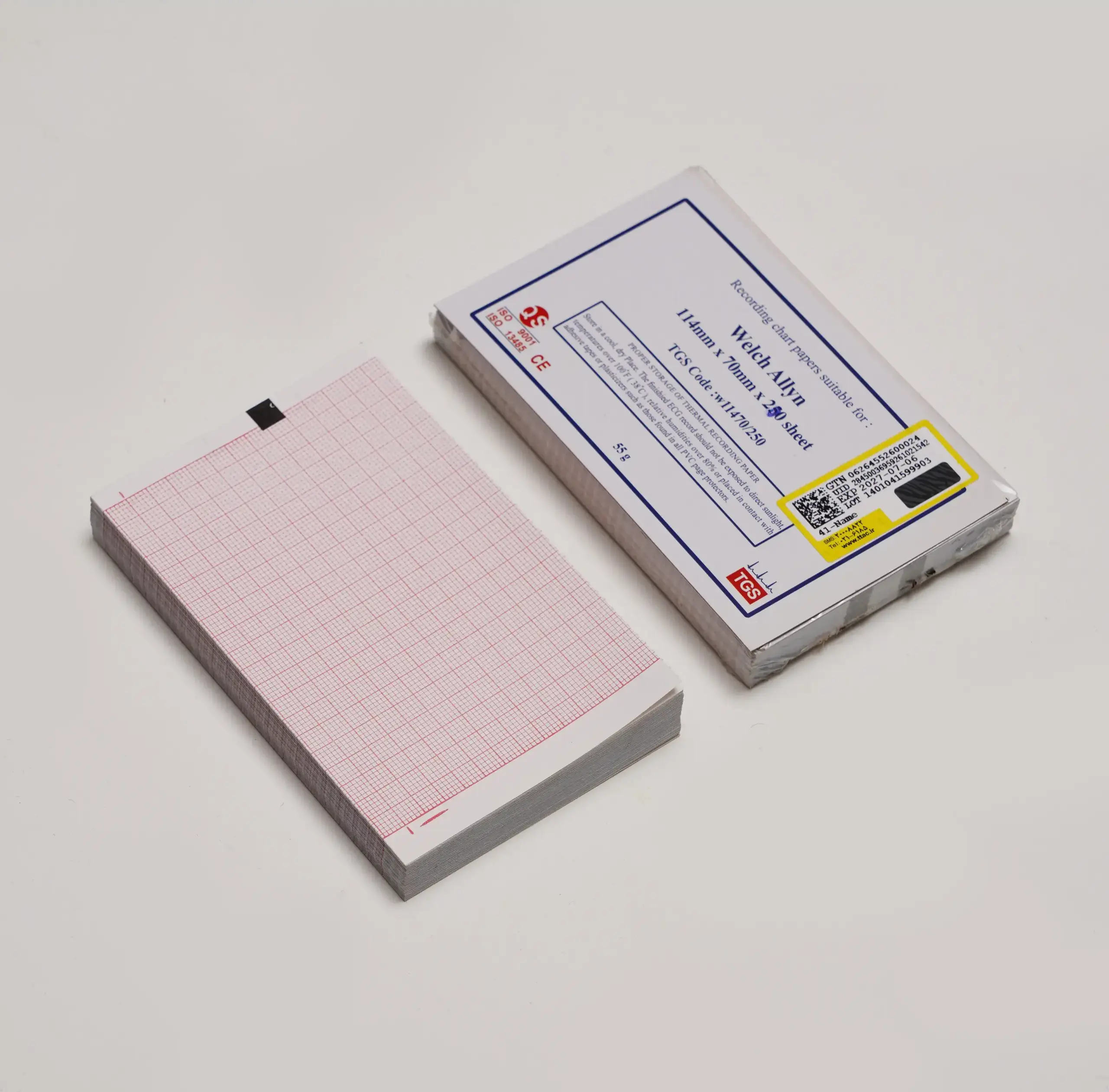 کاغذ نوارقلب کتابی ولش آلن 70×114 میلیمتر