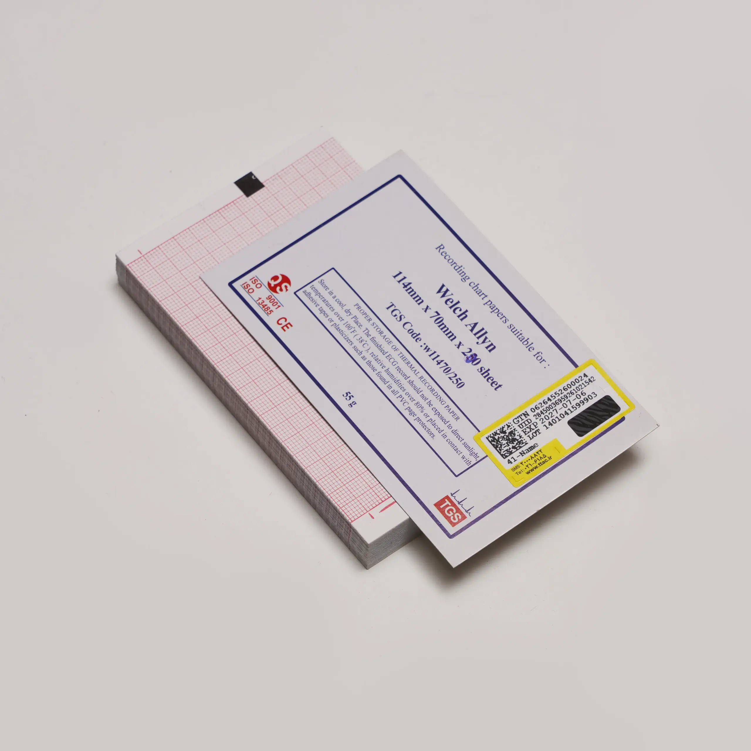 کاغذ نوارقلب کتابی ولش آلن 70×114 میلیمتر - تصویر 4