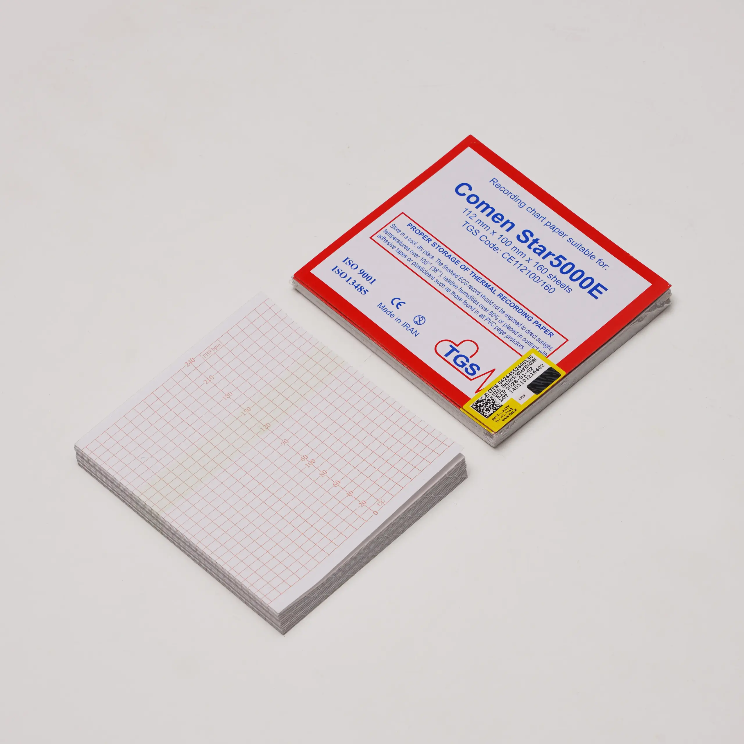 Comen Star 5000E 112×100mm fetal monitoring Z-fold paper
