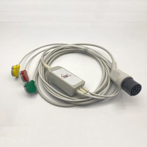 Nihon Kohden 3-Lead Defibrillator Cable